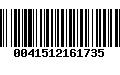 Código de Barras 0041512161735