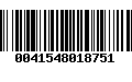 Código de Barras 0041548018751