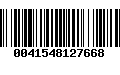 Código de Barras 0041548127668