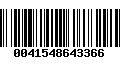 Código de Barras 0041548643366