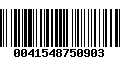 Código de Barras 0041548750903