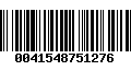 Código de Barras 0041548751276