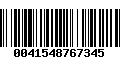 Código de Barras 0041548767345