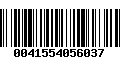 Código de Barras 0041554056037