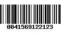 Código de Barras 0041569122123