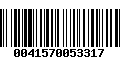 Código de Barras 0041570053317