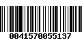 Código de Barras 0041570055137