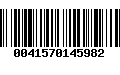 Código de Barras 0041570145982