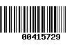 Código de Barras 00415729