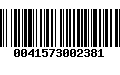 Código de Barras 0041573002381