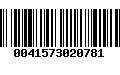 Código de Barras 0041573020781