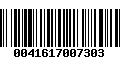 Código de Barras 0041617007303