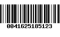 Código de Barras 0041625185123