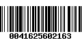 Código de Barras 0041625602163