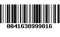 Código de Barras 0041638999816