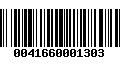 Código de Barras 0041660001303