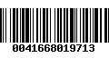 Código de Barras 0041668019713