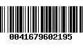 Código de Barras 0041679602195