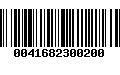 Código de Barras 0041682300200