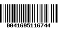 Código de Barras 0041695116744