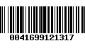 Código de Barras 0041699121317