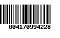 Código de Barras 004170994228