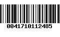 Código de Barras 0041710112485