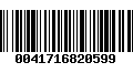 Código de Barras 0041716820599