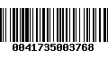 Código de Barras 0041735003768