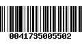 Código de Barras 0041735005502