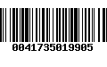 Código de Barras 0041735019905