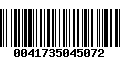 Código de Barras 0041735045072