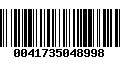 Código de Barras 0041735048998