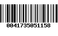 Código de Barras 0041735051158