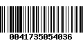 Código de Barras 0041735054036