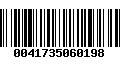 Código de Barras 0041735060198