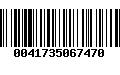 Código de Barras 0041735067470