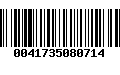 Código de Barras 0041735080714