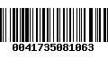 Código de Barras 0041735081063