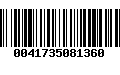 Código de Barras 0041735081360