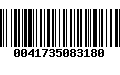 Código de Barras 0041735083180