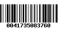 Código de Barras 0041735083760