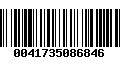 Código de Barras 0041735086846