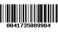 Código de Barras 0041735089984