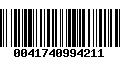 Código de Barras 0041740994211