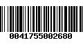 Código de Barras 0041755002680