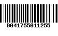 Código de Barras 0041755011255