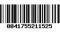 Código de Barras 0041755211525