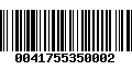 Código de Barras 0041755350002