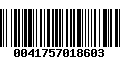 Código de Barras 0041757018603